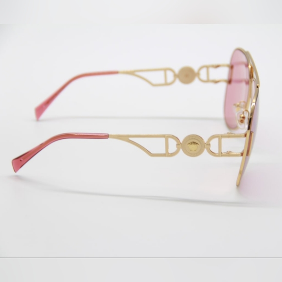 NEW VERSACE VE2255 1002/A4 UNISEX AVIATOR SUNGLASSES VERSACE VE2255 1002A4 - Picture 7 of 11